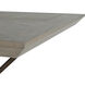 Davenport 84 X 39 inch Cerused Natural Gray and Antique Bronze Dining Table