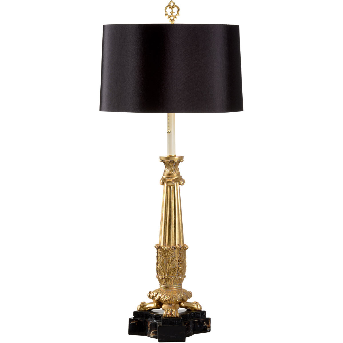 Biltmore 40 inch 100 watt Gold Leaf Table Lamp Portable Light