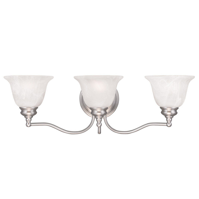 Essex 3 Light 24 inch Brushed Nickel Bath Vanity Wall Light