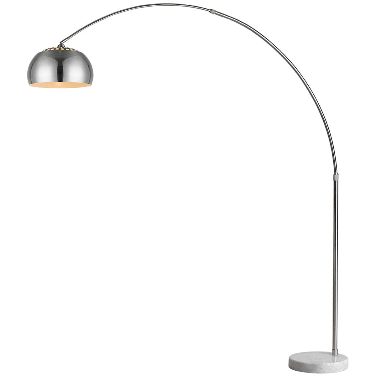 Mid 65 inch 150.00 watt Brushed Nickel Arc Floor Lamp Portable Light