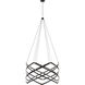 Peter Bristol Interlace LED 8 inch Matte Black Expandable Chandelier Ceiling Light