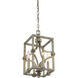 Structure 4 Light 9 inch Aged Steel Pendant Ceiling Light