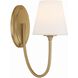 Juno Bath Sconce Wall Light in Vibrant Gold