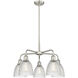 Castile 5 Light 24 inch Satin Nickel Chandelier Ceiling Light in Clear Glass