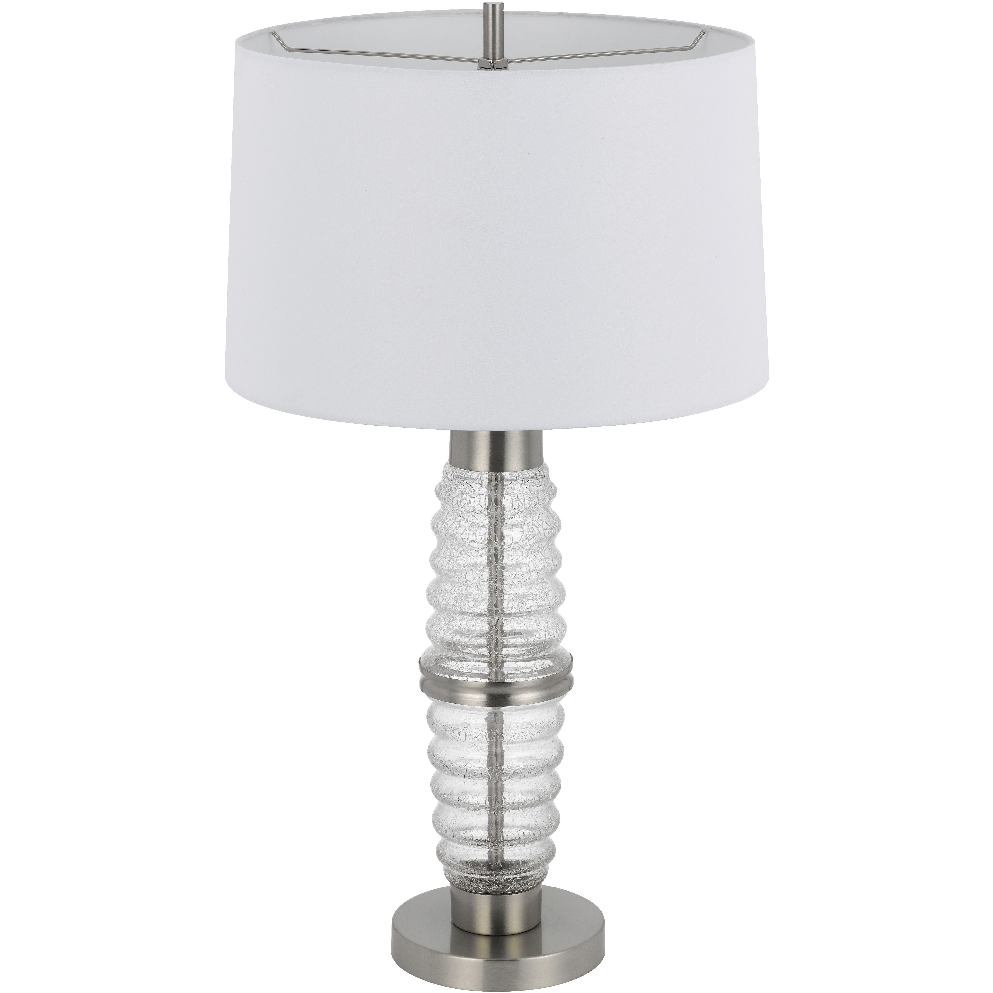 Macon 29 inch 100.00 watt Crackle Clear Glass Table Lamp Portable Light