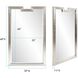 Danube 48 X 30 inch Bright Silver Mirror