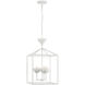 Julie Neill Alberto LED 14 inch Plaster White Open Cage Lantern Ceiling Light, Small