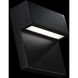 Balance LED 6 inch Black Outdoor Wall Light in 3000K, dweLED
