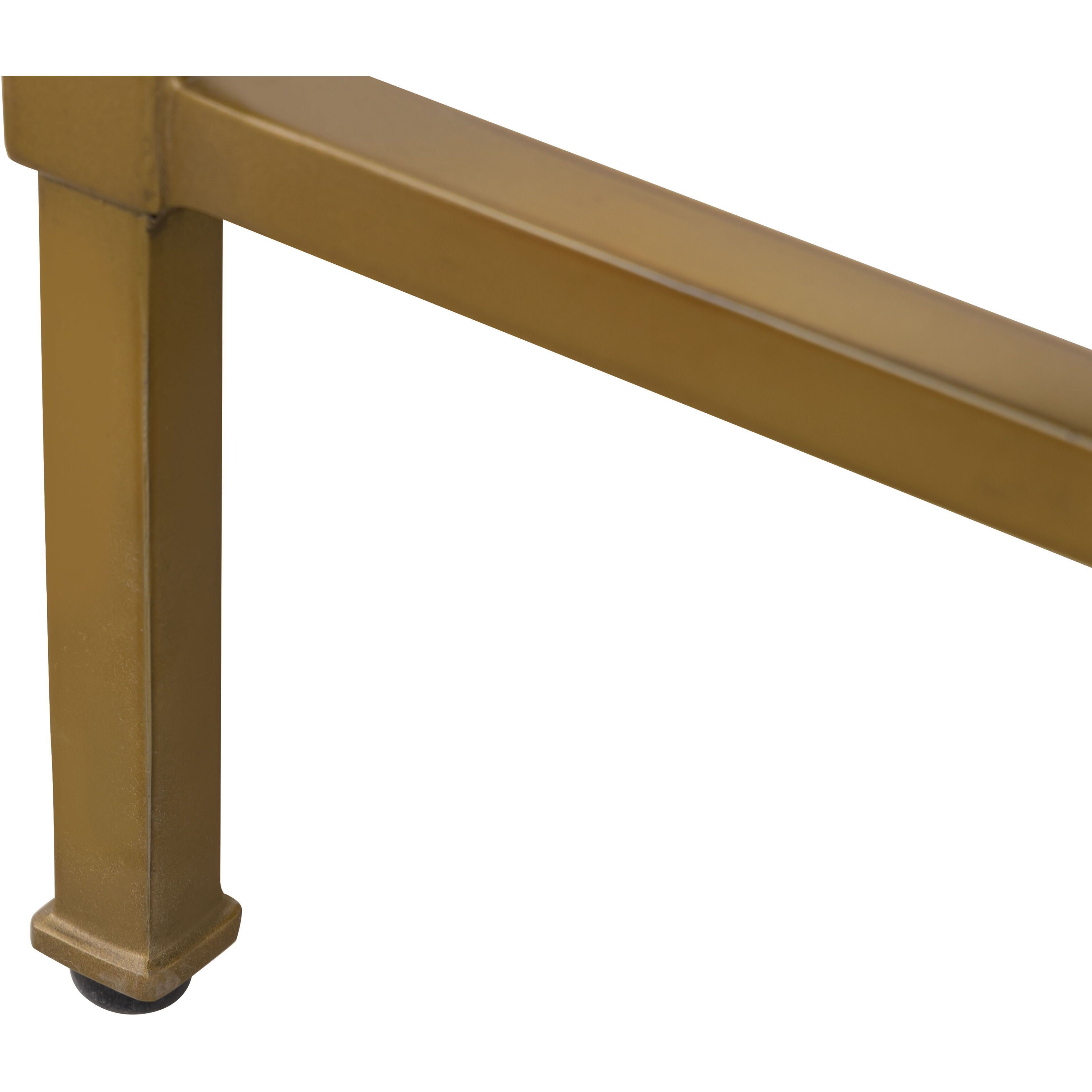 Blain 42 X 42 inch Antique Brass with White Coffee Table