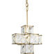 Cubic 1 Light 11.5 inch Calypso Gold Pendant Ceiling Light