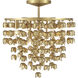Ashgrove 6 Light 21 inch Legacy Brass Semi Flush Ceiling Light