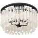 Shimmering Elegance 4 Light 20 inch Sand Coal Semi Flush Ceiling Light