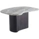 Melt 35 X 17 inch Ebony and Galaxy Marble Coffee Tables, Set of 2