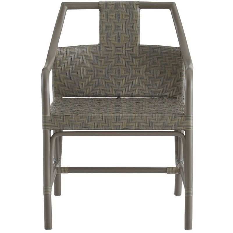 Newton Chartreaux Gray and Gray Outdoor Dining Chair