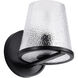 Valentine 6 inch Black Vanity Wall Light