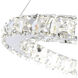 Ring LED 20 inch Chrome Chandelier Ceiling Light