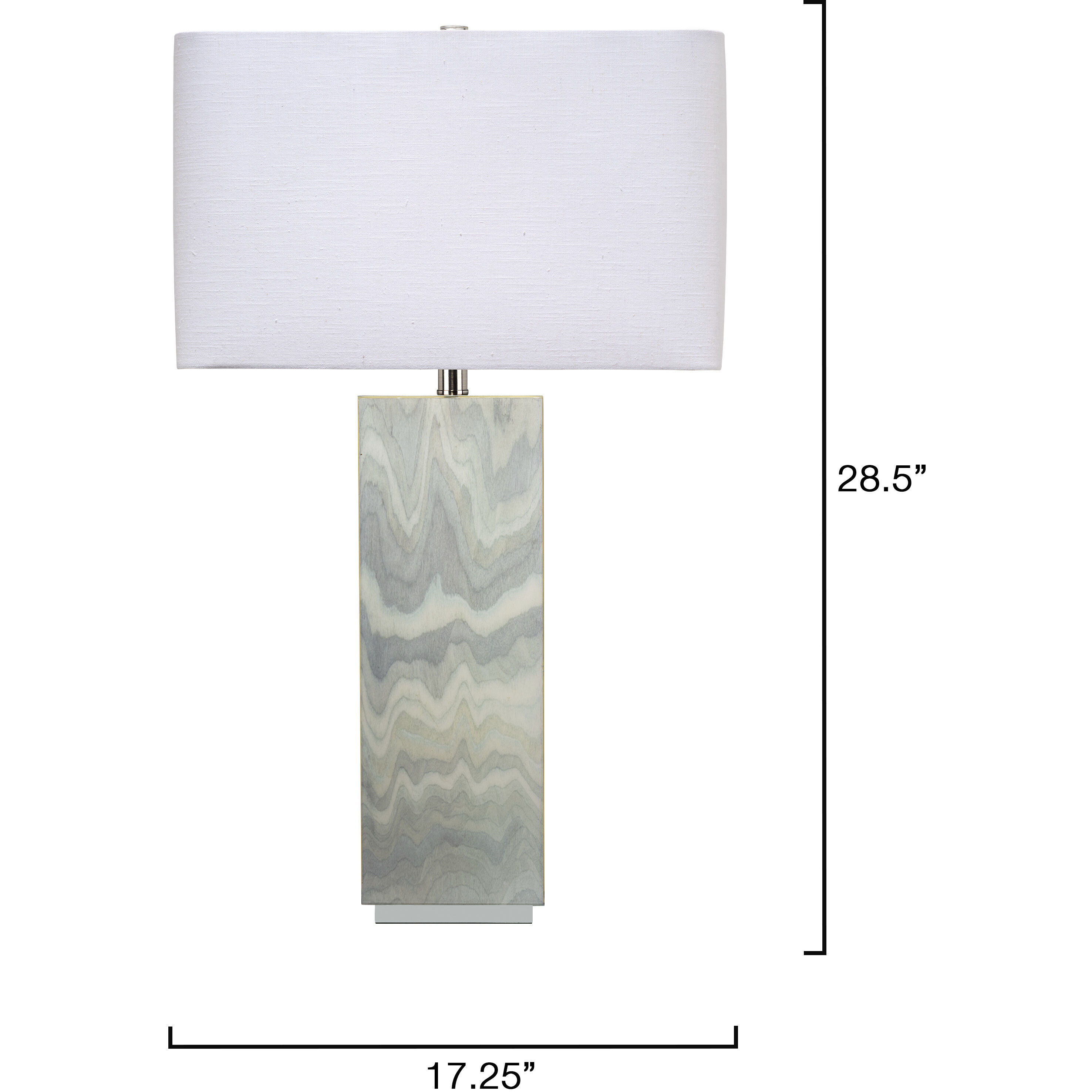 Summit 28.5 inch 150 watt Pale Blue Lacquer Table Lamp Portable Light, Inline