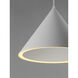 Abyss LED 15.75 inch Matte White Single Pendant Ceiling Light