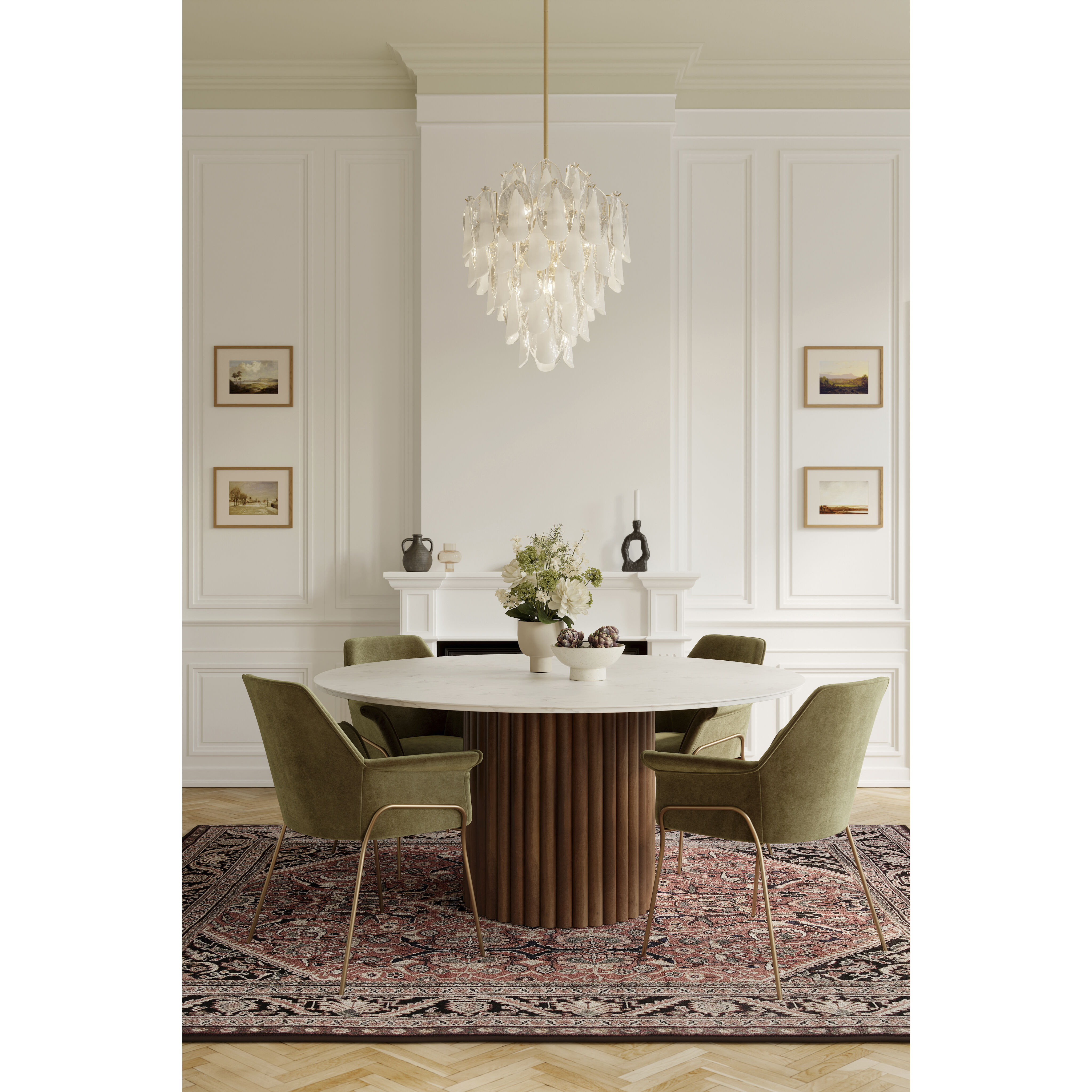 Verla Crest 13 Light 22.5 inch Legacy Brass Pendant Ceiling Light