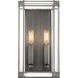 Langen Square 2 Light 8 inch Antique Nickel Bath Light Wall Light