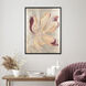 Floral Spice Red and Beige and Metallic and Neutral Canvas, The Studio
