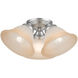 Wynnewood 3 Light 16 inch Painted Satin Nickel Flush Mount Ceiling Light
