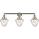 Franklin Restoration Bullet 3 Light 34 inch Brushed Satin Nickel Bath Vanity Light Wall Light