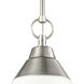 Sven 1 Light 12 inch Satin Nickel Pendant Ceiling Light