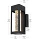 Amaris 1 Light 10 inch Black Outdoor Wall Sconce