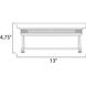 Hi-Bay 2 Light 13 inch Satin Nickel Flush Mount Ceiling Light