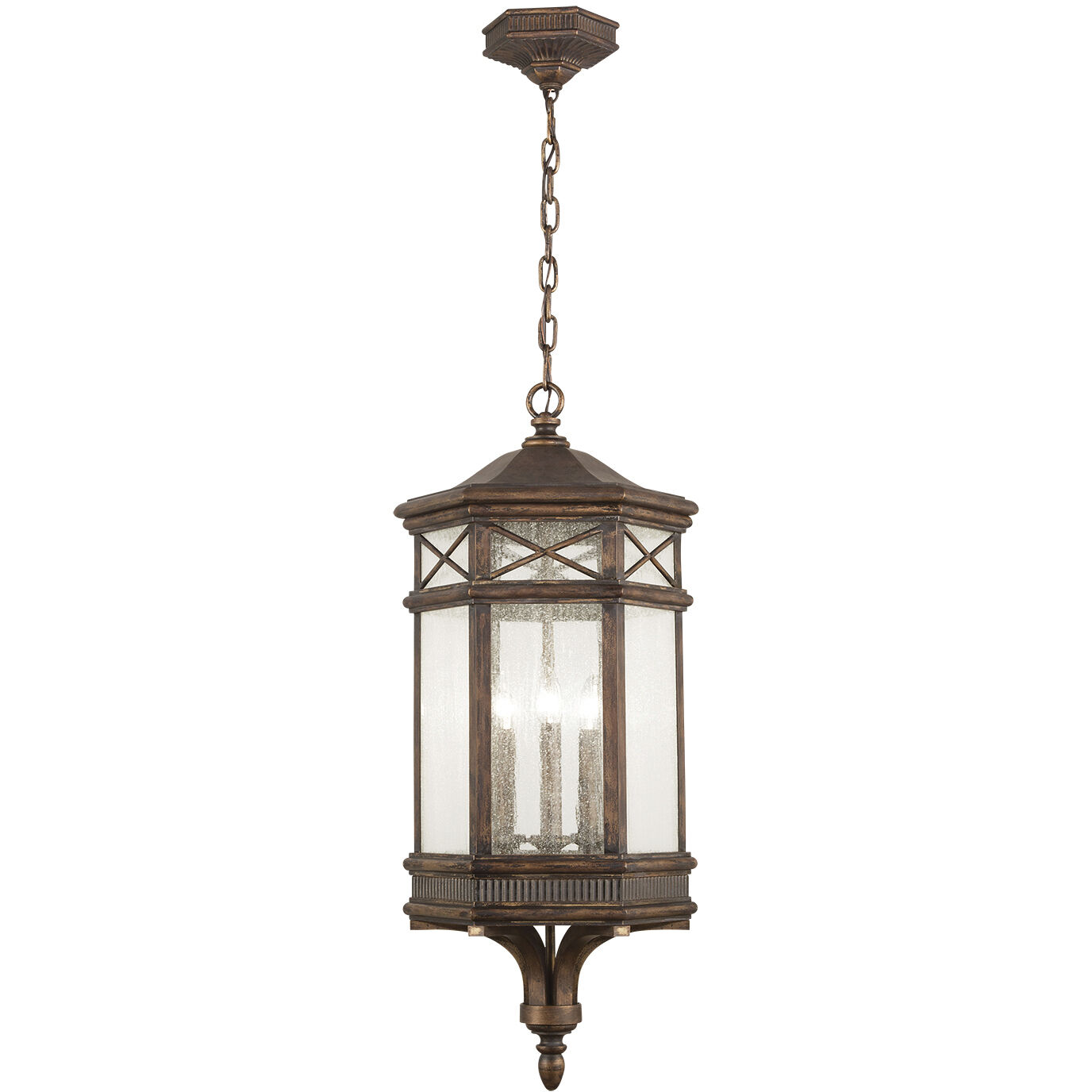 Holland Park 3 Light 13 inch Bronze Outdoor Lantern