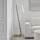 AERIN Katia 56.75 inch 15.00 watt Mahogany and Hand-Rubbed Antique Brass Floor Lamp Portable Light