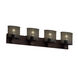 Modular Bath Light Wall Light in Dark Bronze, Oval