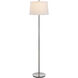 Ciudad 60 inch 150.00 watt Chrome and Silver Grey Floor Lamp Portable Light in Chrome / Silver Grey