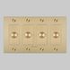 4G 100-120 Brass Dimmer Switch, LED