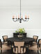 Heritage 8 Light 25 inch Black Chandelier Ceiling Light