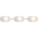 Cabo 3 Light 35 inch Satin Nickel Vanity Lighting Wall Light in Incandescent
