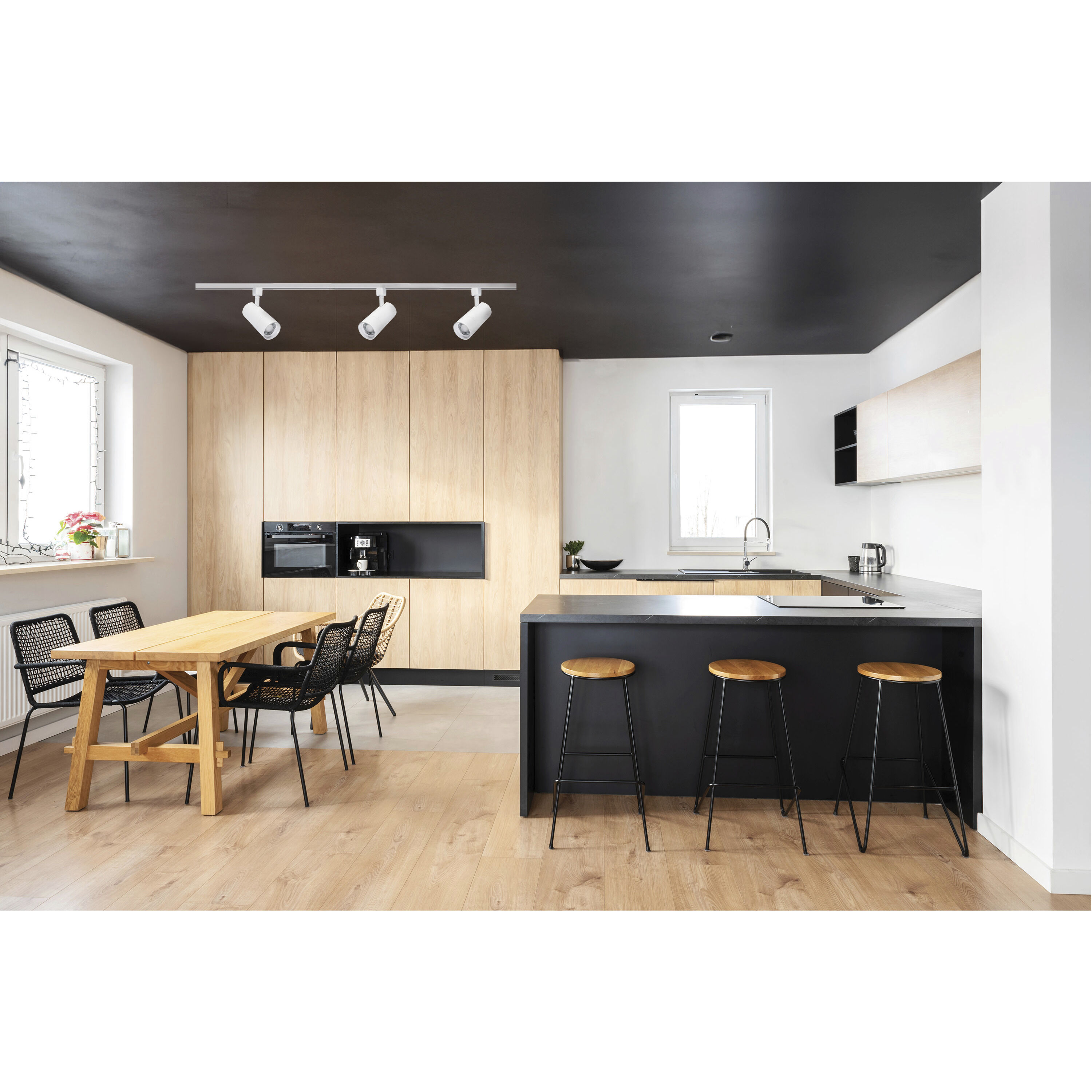 Brentwood 120 Matte White Track Lighting Ceiling Light