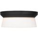 Skirt LED 11 inch Sand Black Outdoor Flush Mount