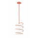 Carly 1 Light 8.25 inch Pink Pendant Ceiling Light