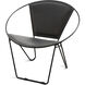 Arcline Black Accent Chair