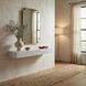 Convexed 46 X 30 inch Antique Brass Mirror