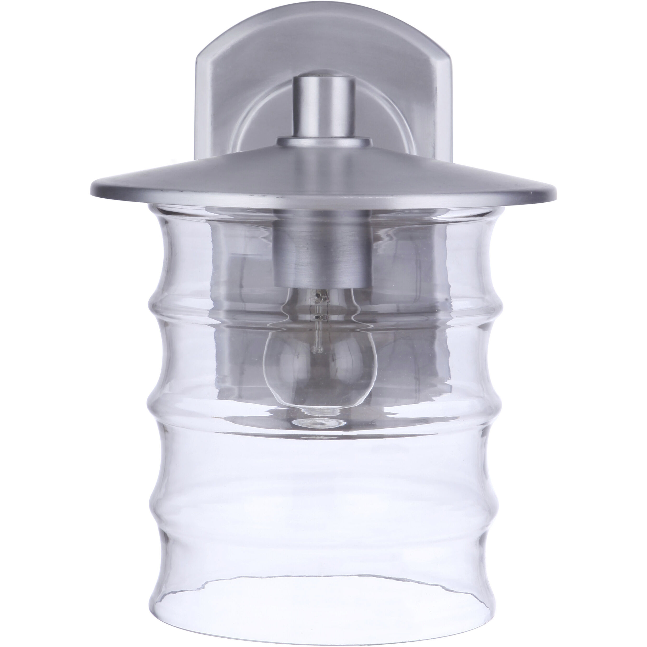 Canon Outdoor Wall Mount in Satin Aluminum, Large