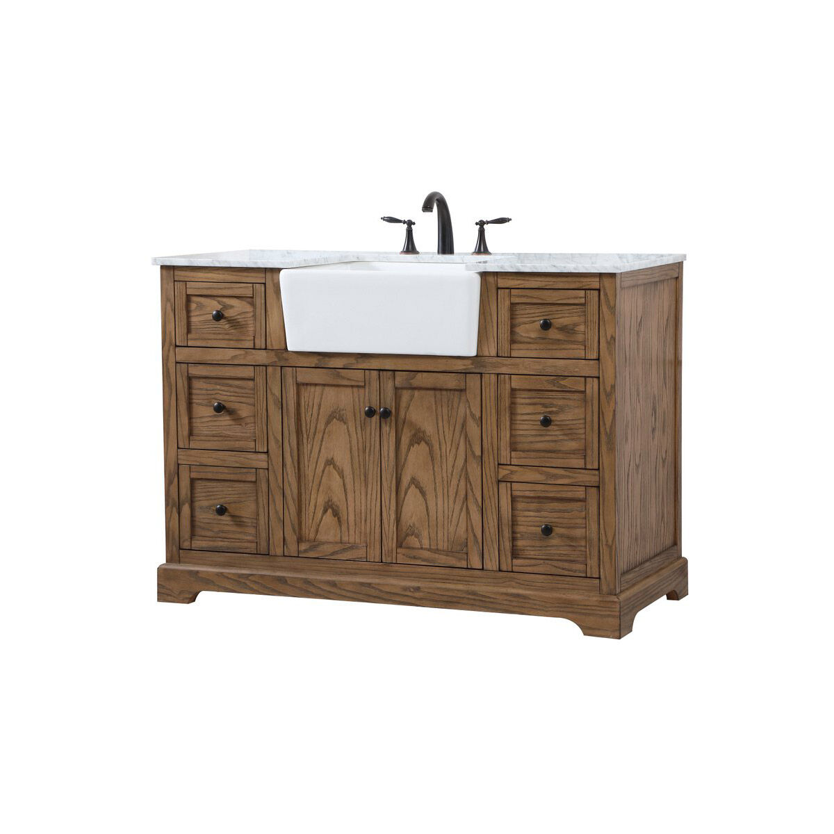 Franklin 48 X 22 X 35 inch Driftwood Bathroom Vanity Cabinet