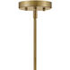 Shea LED 28 inch Lacquered Brass Chandelier Ceiling Light