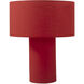 Moonlight 20 inch 14.00 watt Red Table Lamp Portable Light