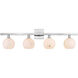 Bombelles 4 Light 38 inch Polished Nickel/Natural Bath Bar Wall Light