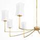 Ayala 8 Light 44 inch Gold Leaf Chandelier Ceiling Light