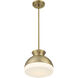 Gidget 1 Light 10.25 inch Vibrant Gold Mini Pendant Ceiling Light