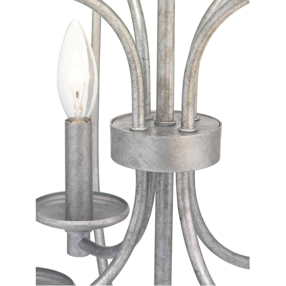 Camps Bay 8 Light 21 inch Galvanized Foyer Pendant Ceiling Light